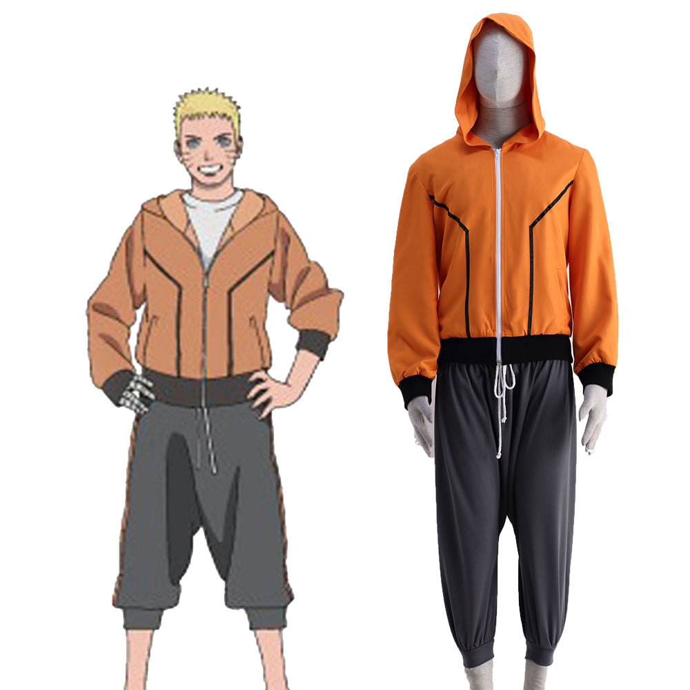 [Ready to Ship] Gvavaya Anime Cosplay Naruto Naruto Uzumaki Cosplay Costume  Naruto Uzumaki Cosplay Final Movie  Adult Suit