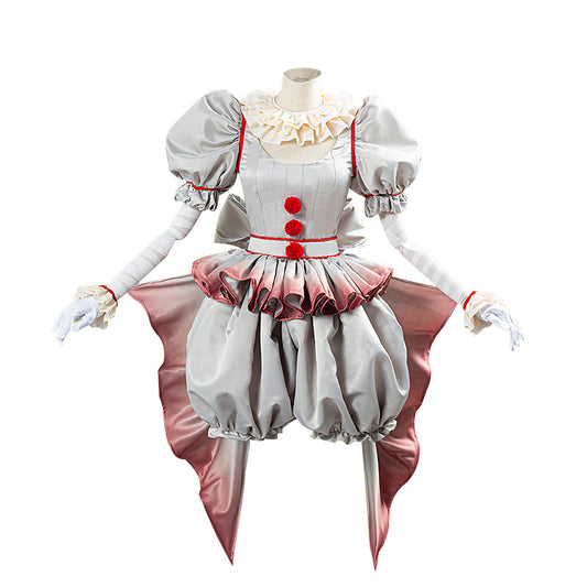 <transcy>Gvavaya Clown Pennywise Cosplay Costume Fantasia de Halloween Festa de Horror Palhaço</transcy>