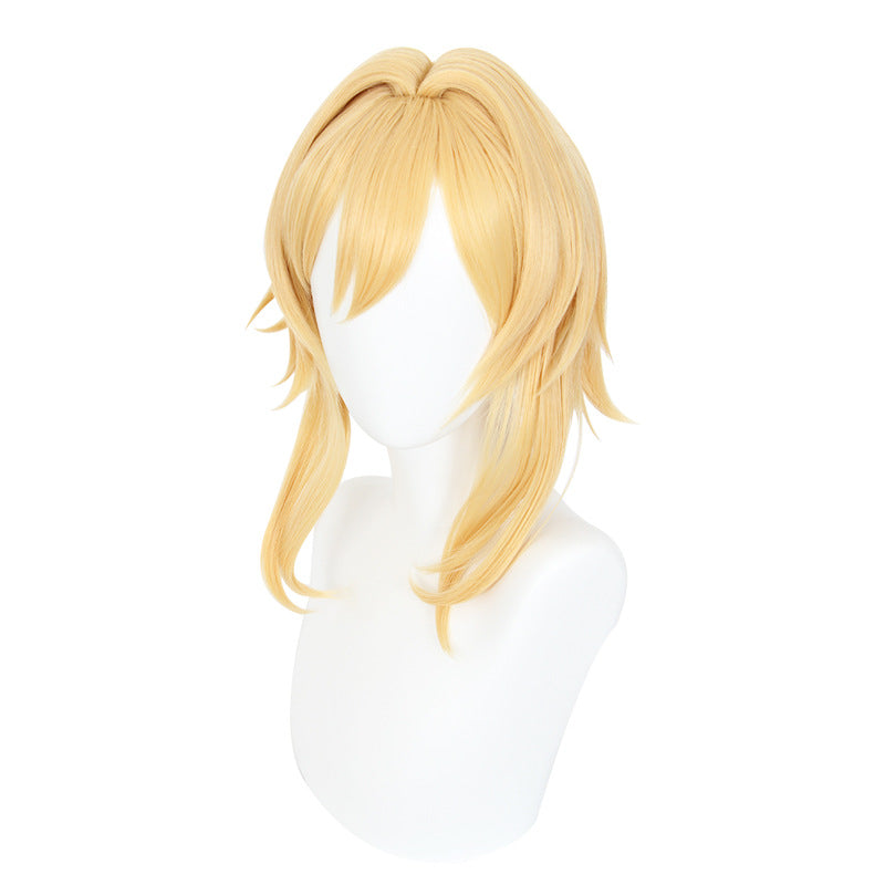 Gvavaya Game Cosplay Genshin Impact Lumine Cosplay Wig Light Yellow 40