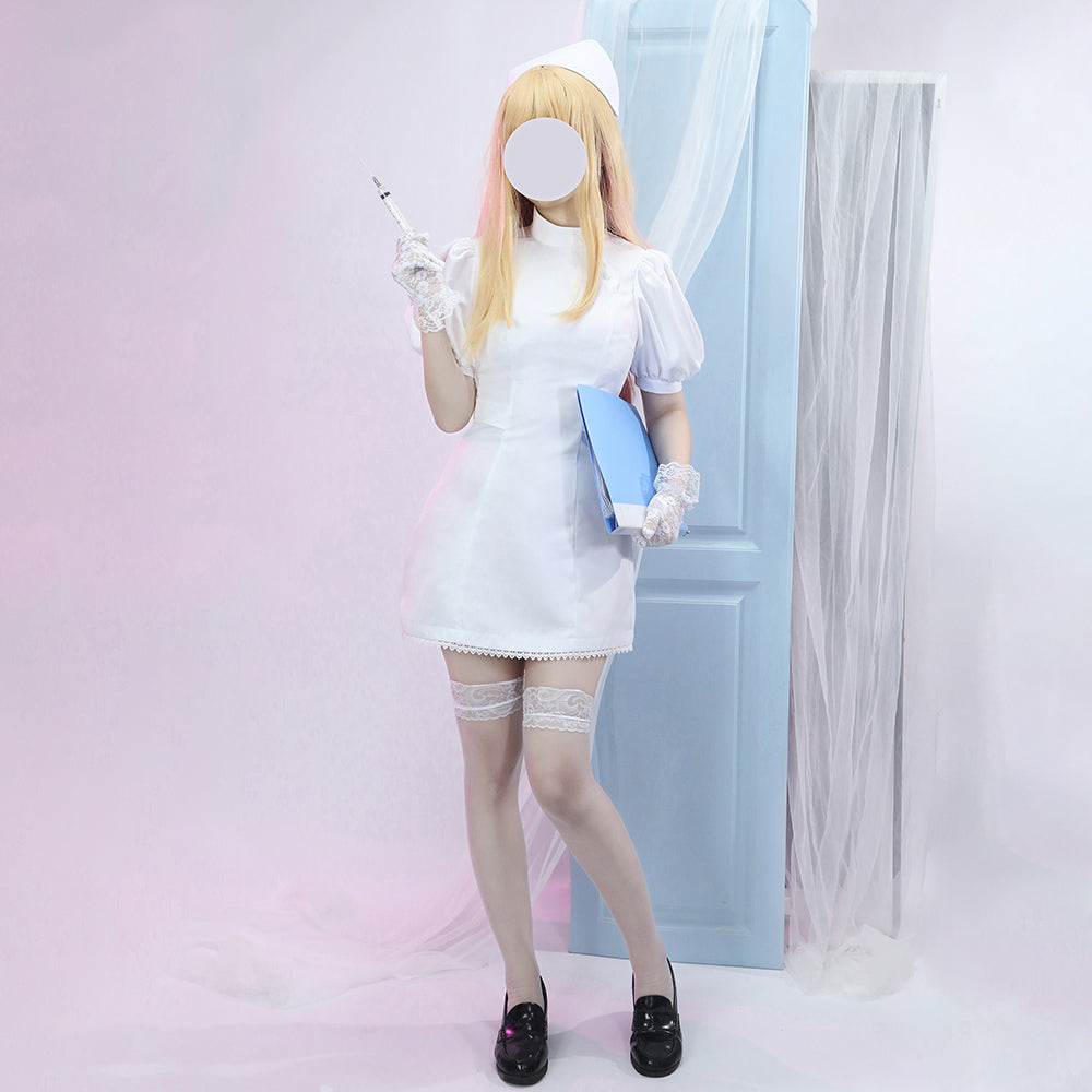 Gvavaya Anime Cosplay My Dress Up Darling Marin Kitagawa White Nurse C