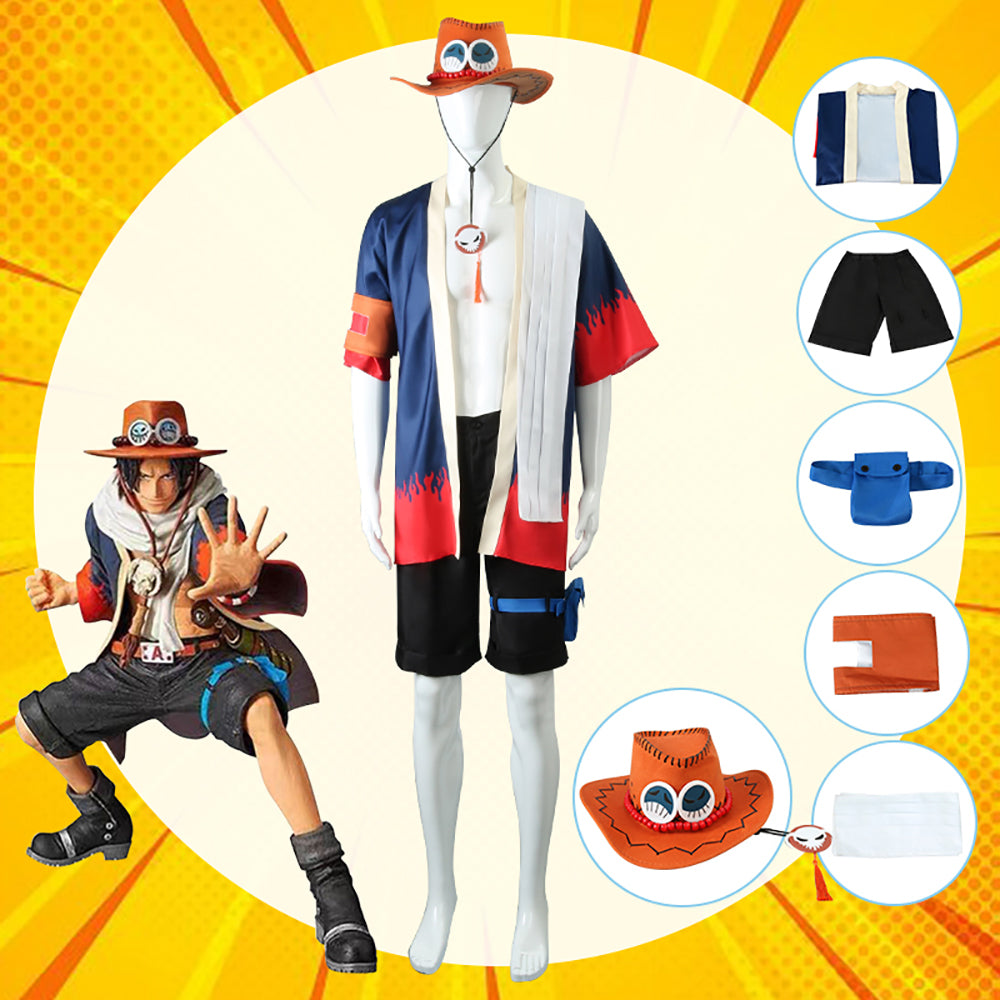 One Piece Ace Hat Cosplay 3 Options - Official One Piece Merch
