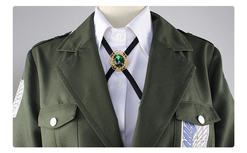Gvavaya Cosplay Attack on Titan Shingeki no Kyojin Levi Eren Mikasa Scouting Regiment Coat Uniform Cosplay Costume