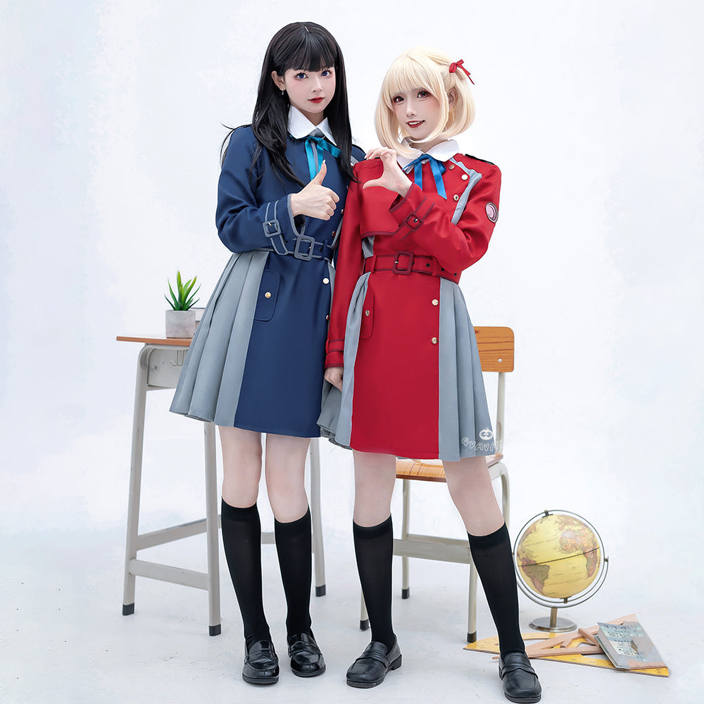 Gvavaya Anime Cosplay Lycoris Recoil Cosplay Costume Chisato Nishikigi Cosplay Takina Inoue Cosplay