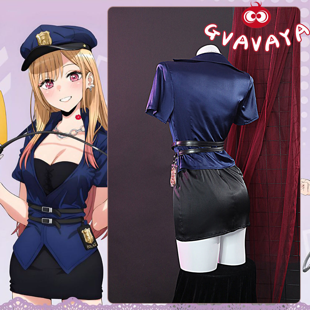 Gvavaya Anime Cosplay My Dress-Up Darling Marin Kitagawa Cosplay Costume Police Uniform