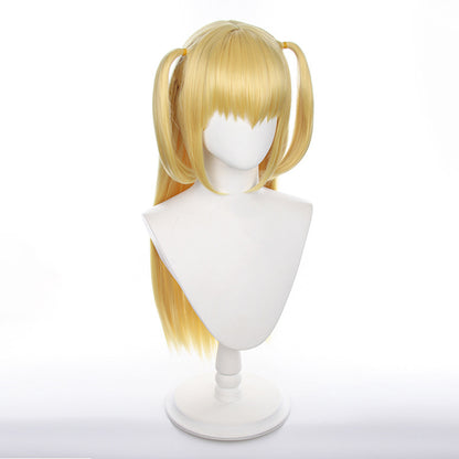 Gvavaya Anime Cosplay Death Note Misa Amane Cosplay Wig 70cm Blonde Hair