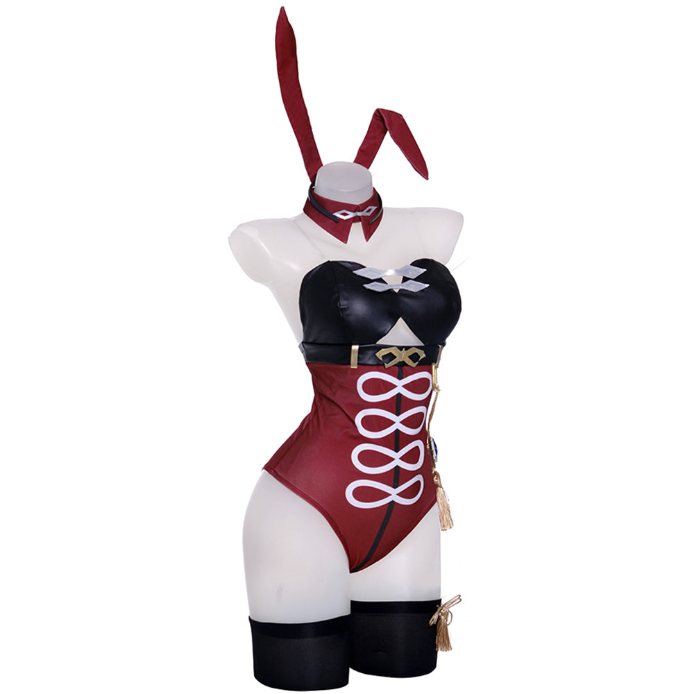 Gvavaya Game Cosplay Genshin Impact Beidou Fanart Bunny Girl Cosplay Costume