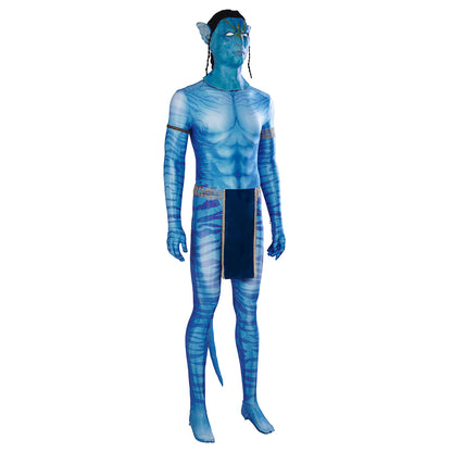 Gvavaya Movie Cosplay Avatar2 The Way of Water Jake Sully Cosplay Costume Jake Sully Cosplay Jumpsuit