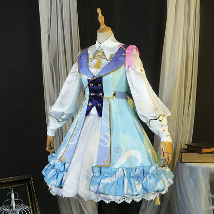 Gvavaya Game Cosplay Genshin Impact Kamisato Ayaka New Outfit Springbloom Missive Cosplay Costume Genshin Cosplay
