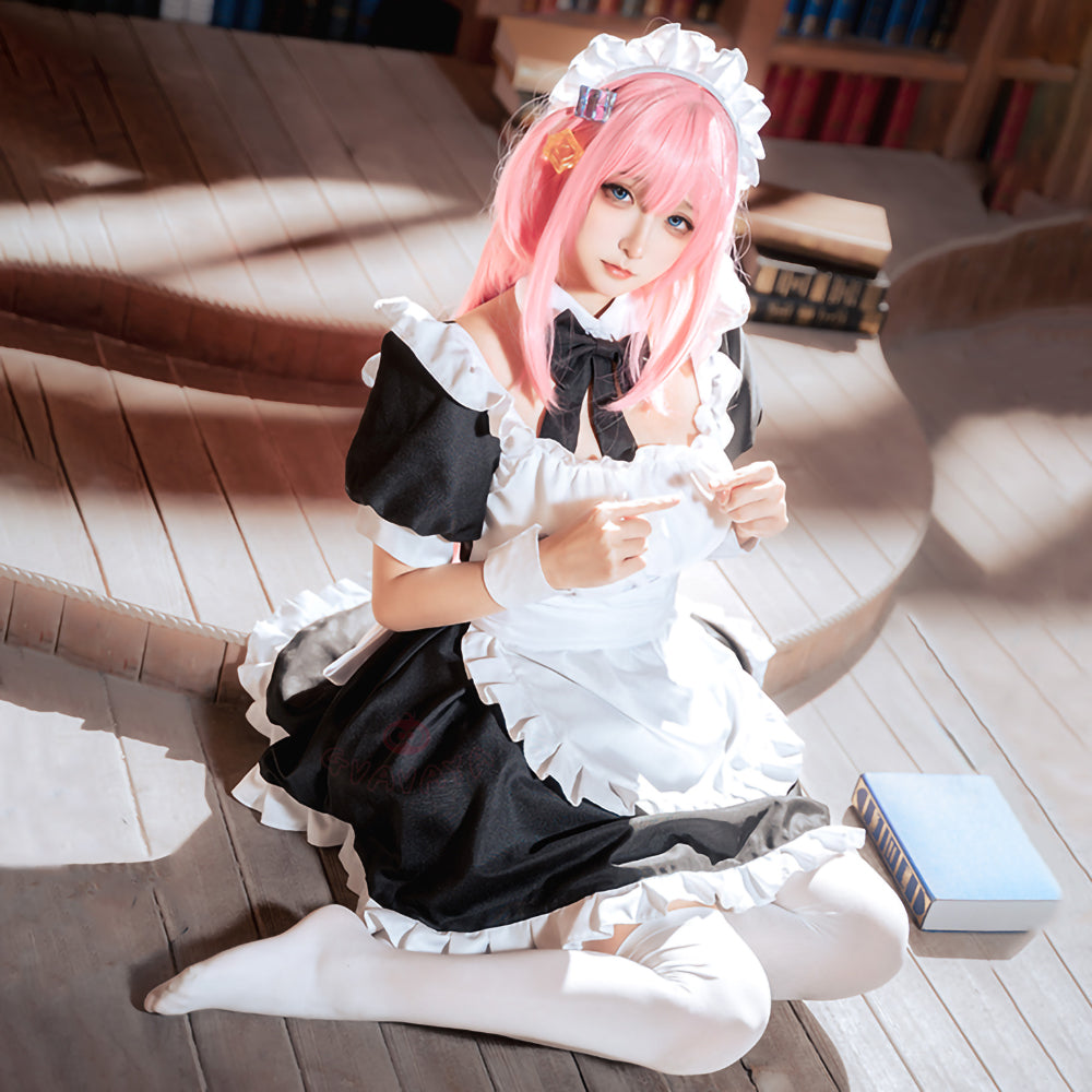 Gvavaya Anime Cosplay Bocchi The Rock Cosplay Gotou Hitori Maid Cospla