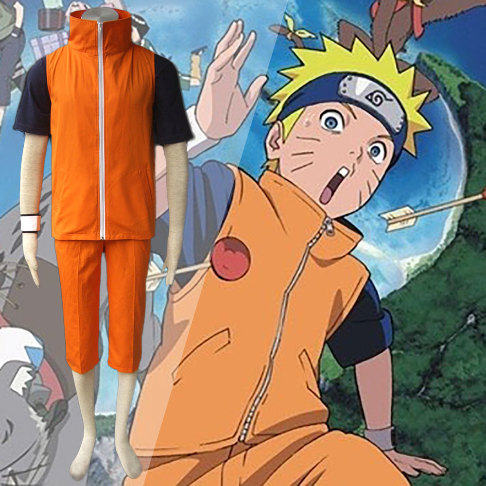 [Ready to Ship] Gvavaya Anime Cosplay Naruto Naruto Uzumaki Cosplay Costume  Naruto Uzumaki Cosplay Third Generation Summer Suit