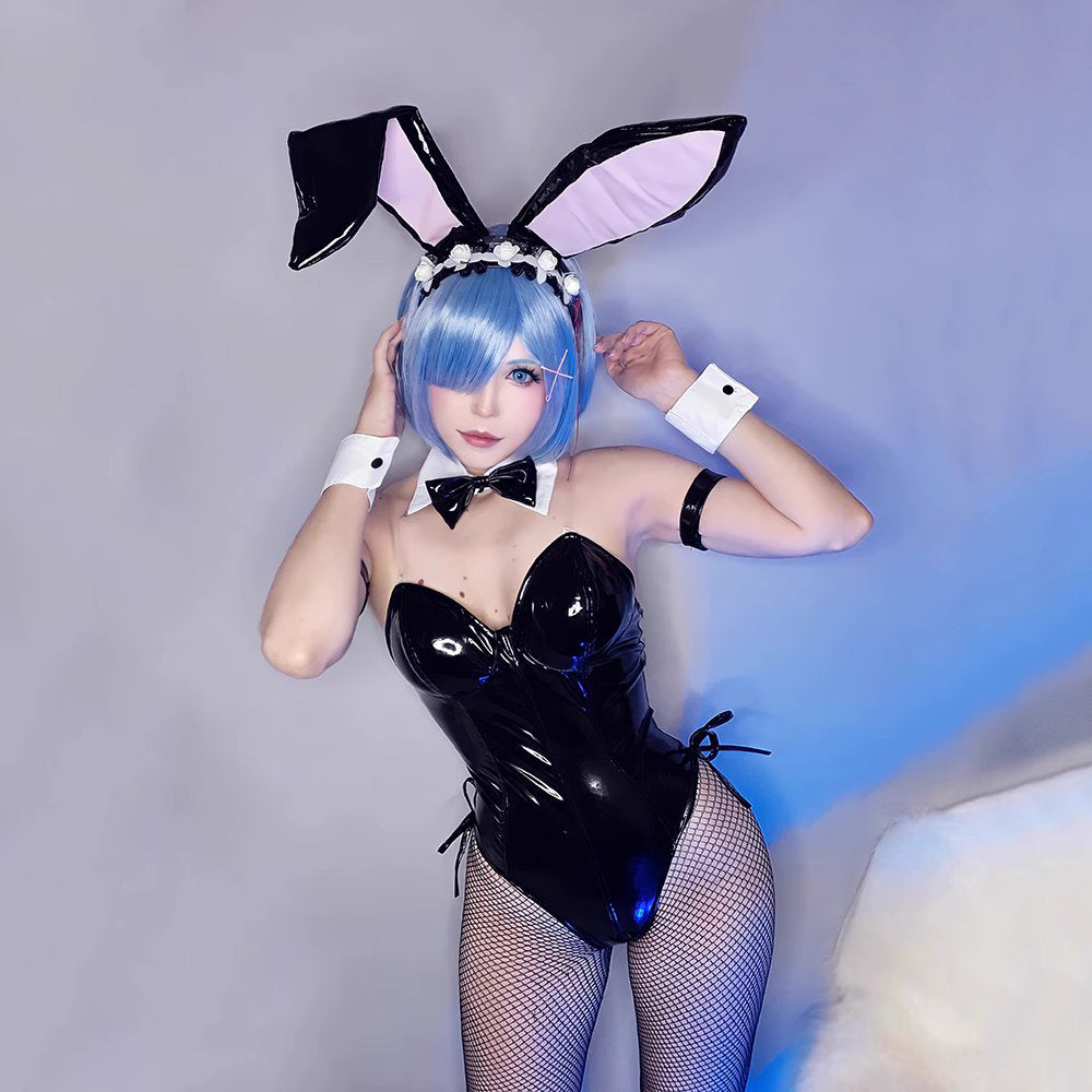 Gvavaya Anime Cosplay Re: Zero Starting Life in Another World Lem Lam Bunny Girl Cosplay Costume