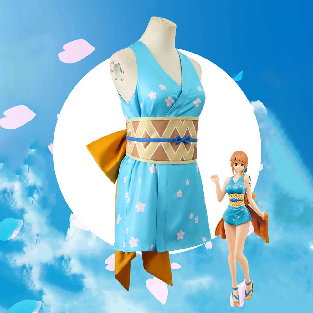 [Ready to Ship] Gvavaya Anime Cosplay ONE PIECE Nami Cosplay Costume  Nami Cosplay Pajama Suit
