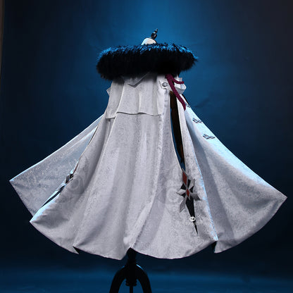 Gvavaya Game Cosplay Genshin Impact 11th Fatui Harbingers Cosplay Costume Marionette Sandrone Cloak Long Coat