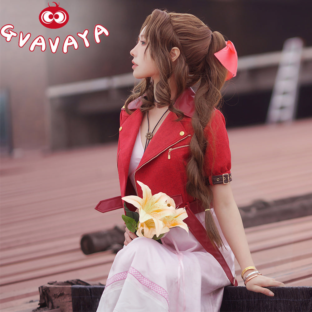 Gvavaya Game Cosplay Final Fantasy VII Aerith Cosplay Costume Aerith G