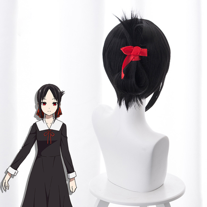 Gvavaya Anime Cosplay Kaguya-sama: Love Is War Kaguya Shinomiya Cosplay Wig Black 35cm Hair