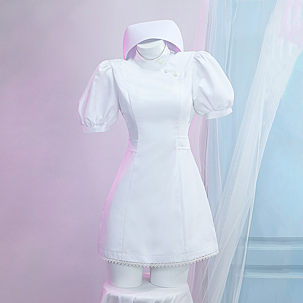 Gvavaya Anime Cosplay My Dress-Up Darling Marin Kitagawa White Nurse Cosplay Costume