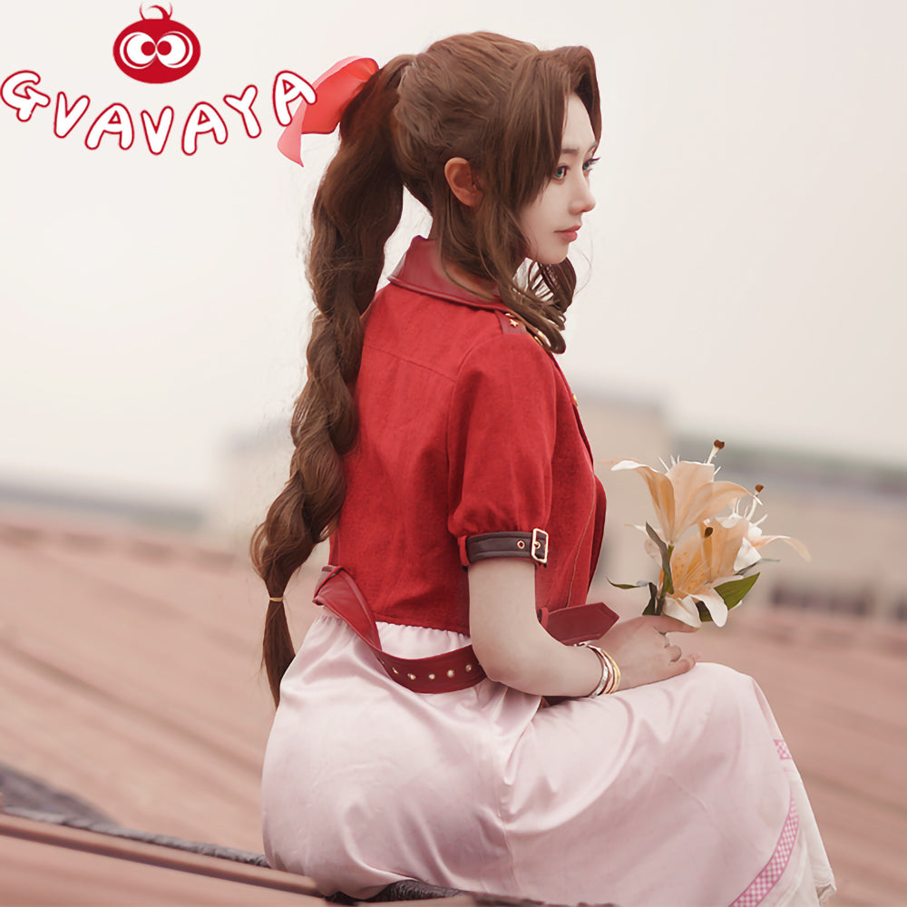 Gvavaya Game Cosplay Final Fantasy VII Aerith Cosplay Costume Aerith G