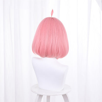 Gvavaya Anime Cosplay Manga Spy x Family Anya Forger Cosplay Wig 35cm Mixed Pink Hair
