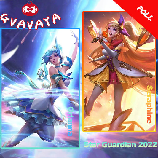 Gvavaya Game Cosplay League of Legends Star Guardian 2022 Orianna/Seraphine Cosplay