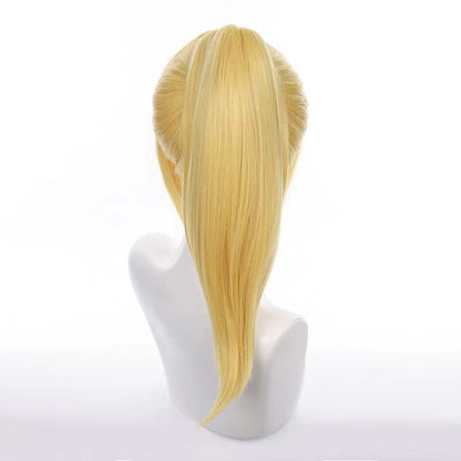 Gvavaya Game Cosplay League of Legends Crystal Rose Lux Cosplay Wig Blonde 60cm Hair