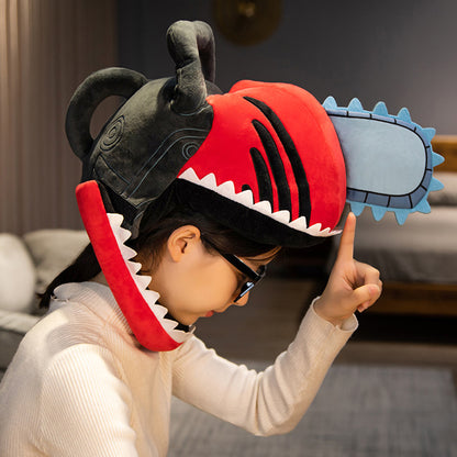 Gvavaya Anime Cosplay Chainsaw Man Denji Cosplay Headgear Denji Cosplay Plush Hat