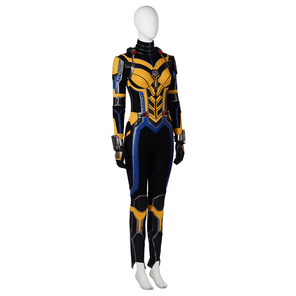 Gvavaya Movie Cosplay Ant-Man and the Wasp: Quantumania Hope Wasp  Cosplay Costume Hope Wasp Cosplay Leather Suit