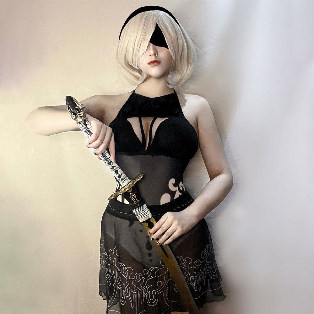 Gvavaya Game Cosplay NieR: Automata 2B Sexy Swimsuit