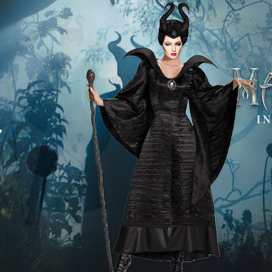 <transcy>Fantasia de Cosplay de Gvavaya Maleficent Fantasia de Halloween da Black Witch Cosplay</transcy>