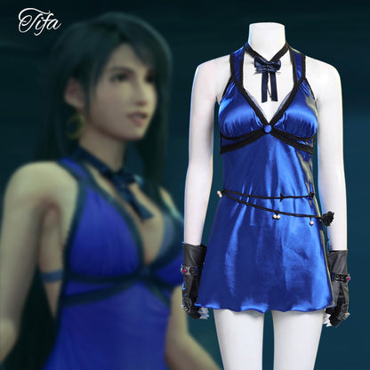Gvavaya Game Cosplay Final Fantasy VII Tifa Full Dress Cosplay Costume Tifa Lockhart Cosplay