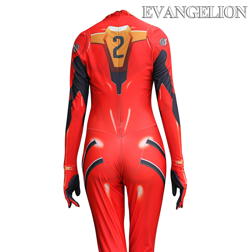 Gvavaya Anime Cosplay EVA2 Asuka Langley Soryu Cosplay Costume EVA Tight-fitting Costume