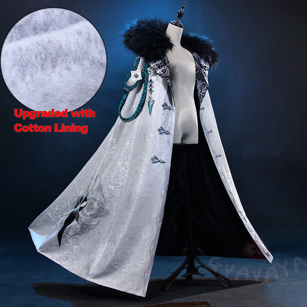 Gvavaya Game Cosplay Genshin Impact 11th Fatui Harbingers Cosplay Costume The Doctor Dottore Cloak Long Coat