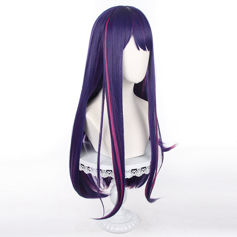 Gvavaya Anime Cosplay Oshi no Ko: Hoshino Ai  Cosplay Wig Blue Purple 75cm Hair