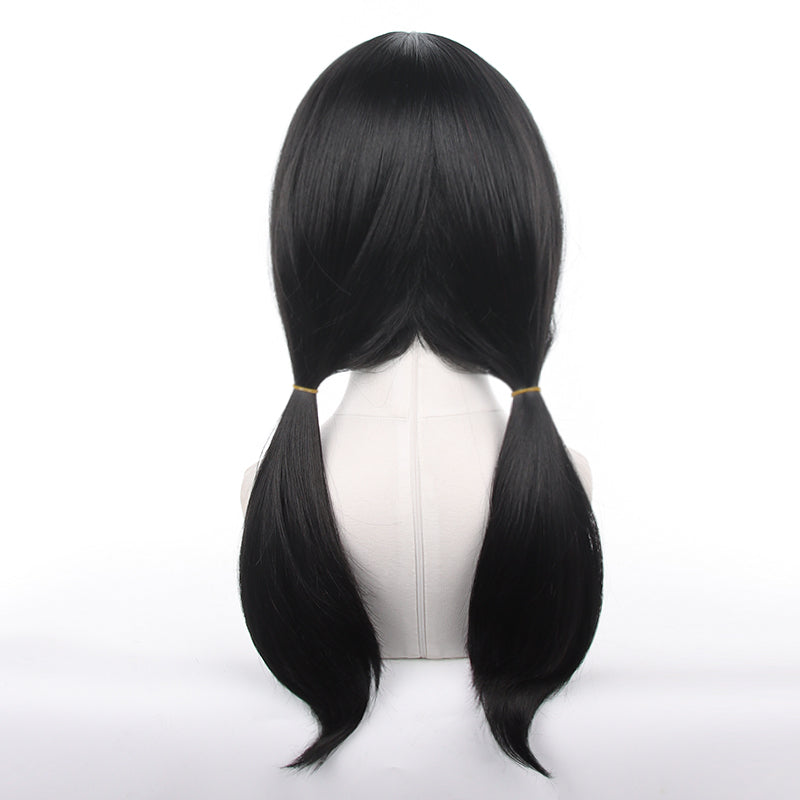 Gvavaya Anime Cosplay Asa Cosplay Wig 65cm Black Tie Hair