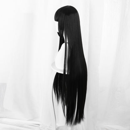 Gvavaya Anime Cosplay Kakegurui Jabami Yumeko Cosplay Wig 80cm Black Hair