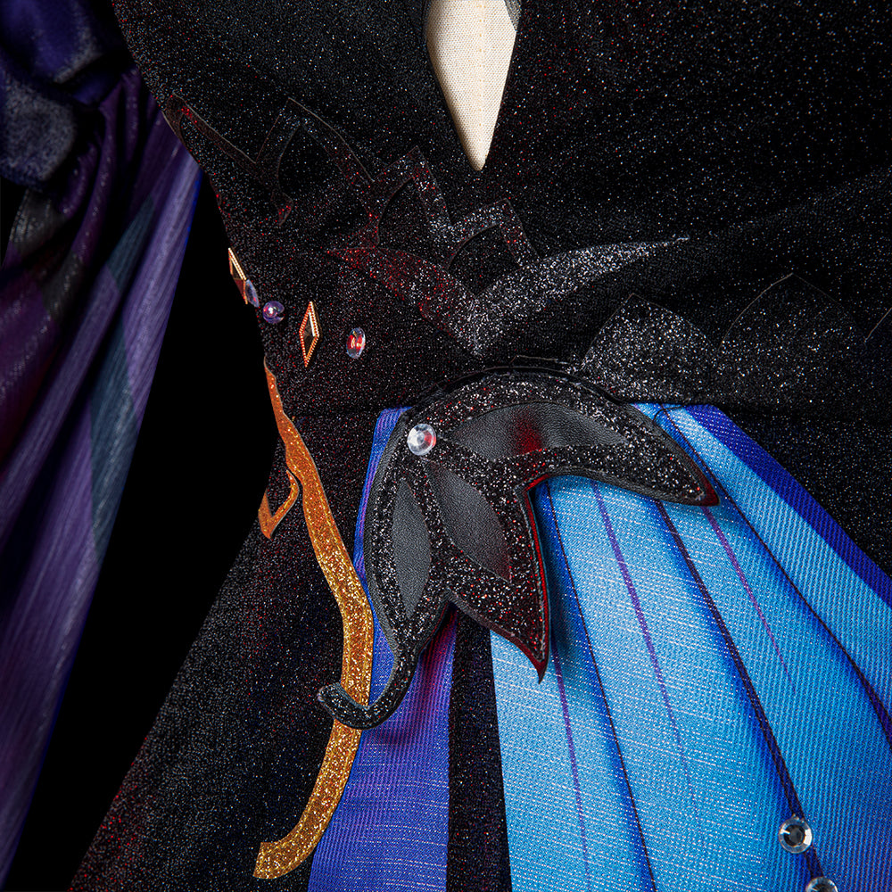 Gvavaya Game Cosplay Genshin Impact Keqing Opulent Splender Outfit Keqing Cosplay Costume Version B