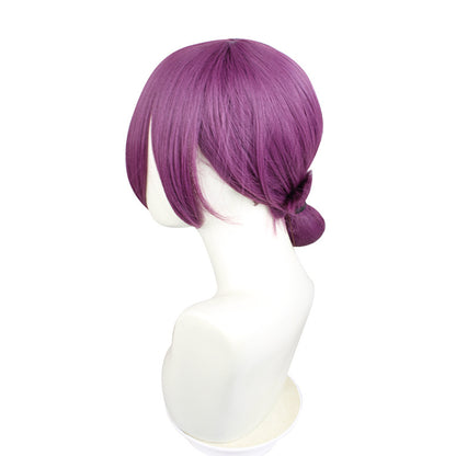 Gvavaya Anime Cosplay Chainsaw Man Reze Cosplay Wig Grape Purple 45cm Long Hair