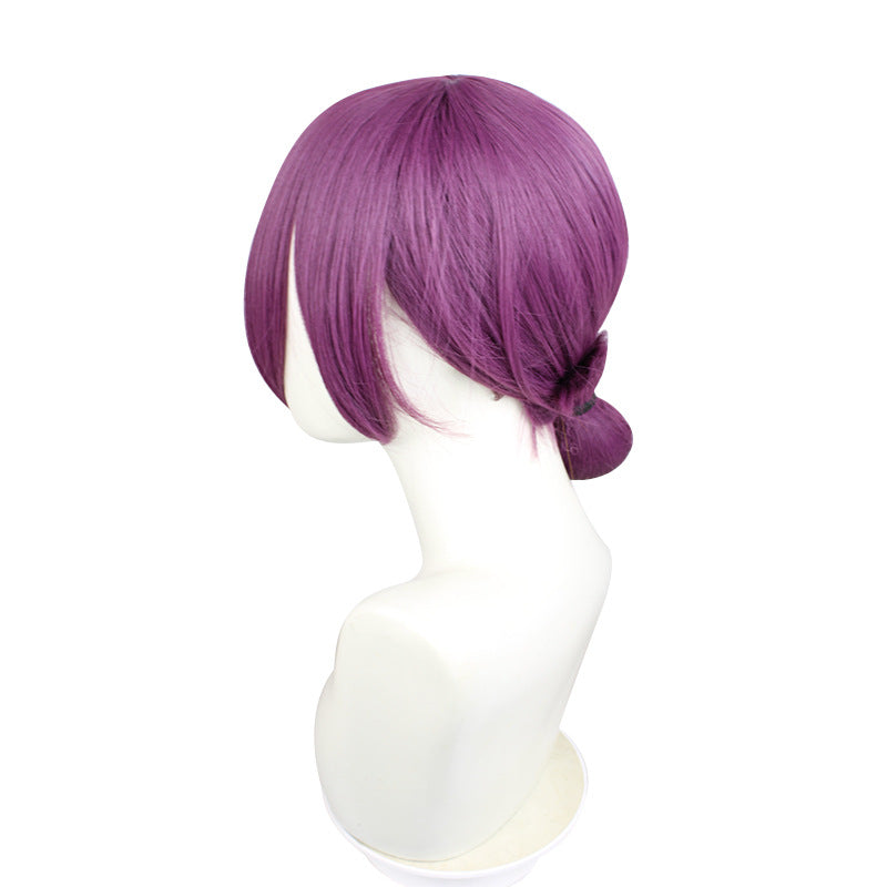Gvavaya Anime Cosplay Reze Cosplay Wig Grape Purple 45cm Long Hair