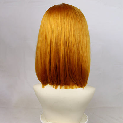 Gvavaya Cosplay Jujutsu Kaisen Nobara Kugisaki Cosplay Wig 35cm Brownish Yellow Hair