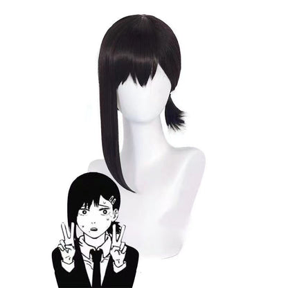 Gvavaya Anime Cosplay Higashiyama Kobeni Cosplay Wig 38cm Black Hair