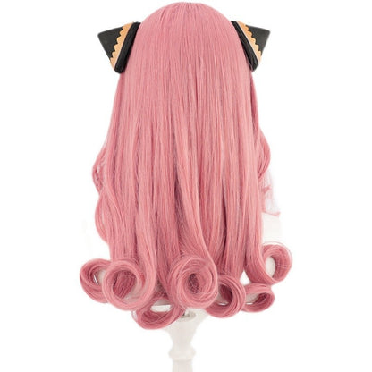 Gvavaya Anime Cosplay Spy x Family Anya Forger Adult Version Cosplay Wig 58cm Pink Hair