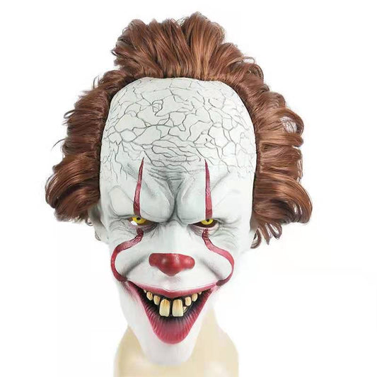 Gvavaya Cosplay Pennywise Clown Mask Cosplay Stephen King's It Chapter Two Clown Horror Halloween Party Props