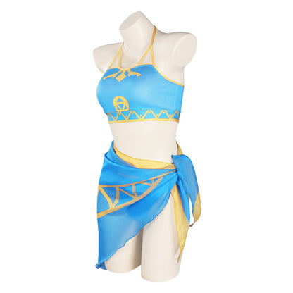 Gvavaya Cosplay The Legend of Zelda The Princess Three-piece Swimwear Outfits