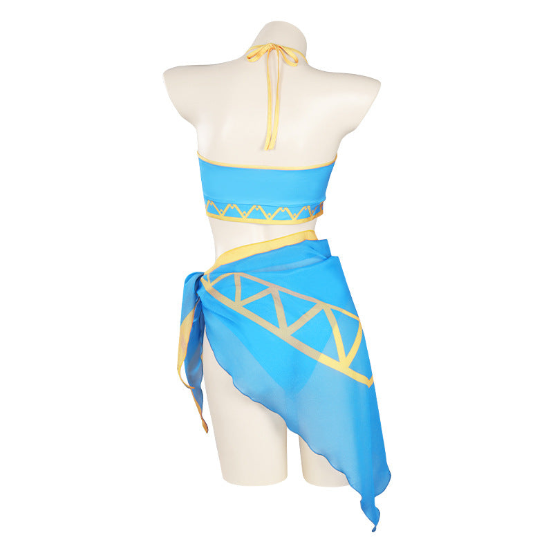 Gvavaya Cosplay The Legend of Zelda The Princess Three-piece Swimwear Outfits