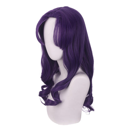 Gvavaya Anime Cosplay EVA Misato Katsuragi Cosplay Wig Purple 55cm Hair
