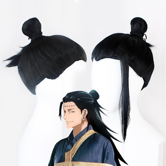 Gvavaya Cosplay Jujutsu Kaisen Suguru Geto Cosplay Wig 30cm Black Hair