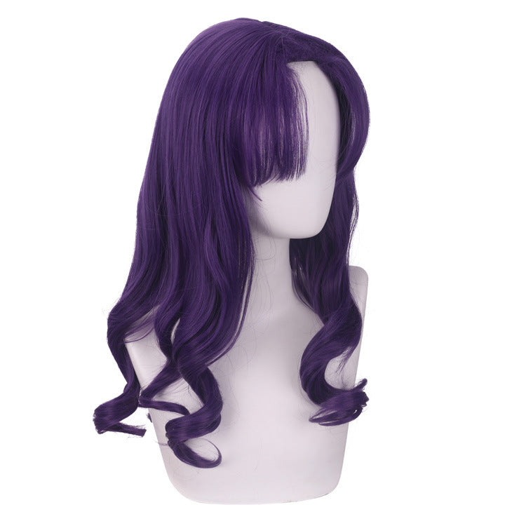 Gvavaya Anime Cosplay EVA Misato Katsuragi Cosplay Wig Purple 55cm Hair