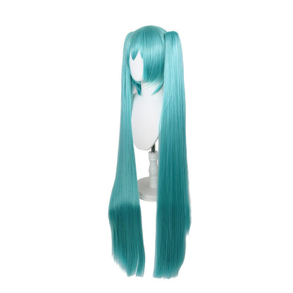 Gvavaya Cosplay V+ Cosplay Virtual Idol Wig Green 110cm Long Hair