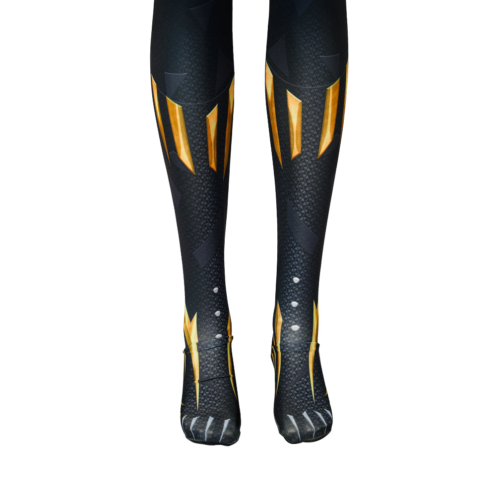 Gvavaya Live-action Derivative Cosplay Black Panther Princess Wakanda Shuri  Cosplay Costume Shuri Cosplay Jumpsuit（Type C）