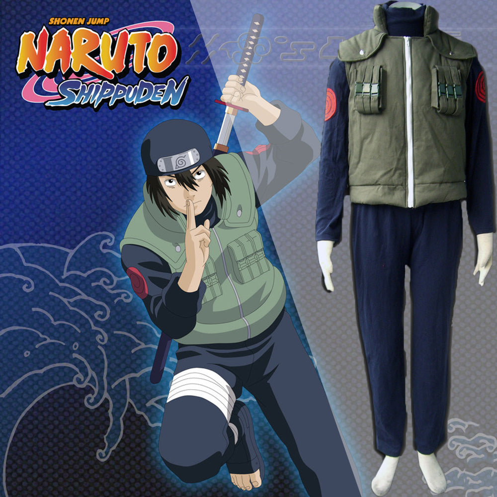 [Ready to Ship] Gvavaya Anime Cosplay Naruto Konoha Murakami Shinobu Cosplay Costume  Naruto Konoha Murakami Shinobu Cosplay Vest Suit