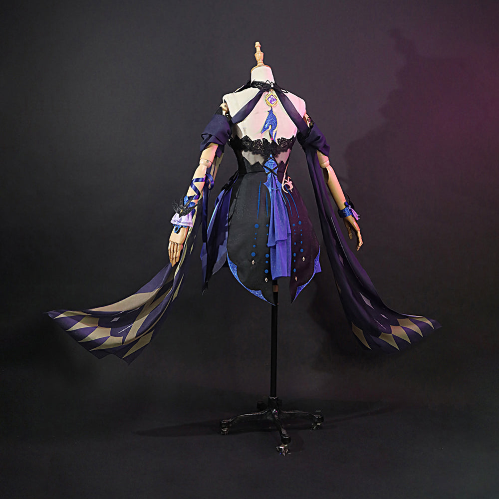 Gvavaya Game Cosplay Genshin Impact Keqing Opulent Splender Outfit Keqing Cosplay Costume Version A